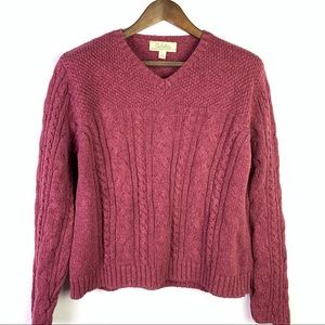 Cabelas Heavy Knit Long Sleeve Sweater Size L